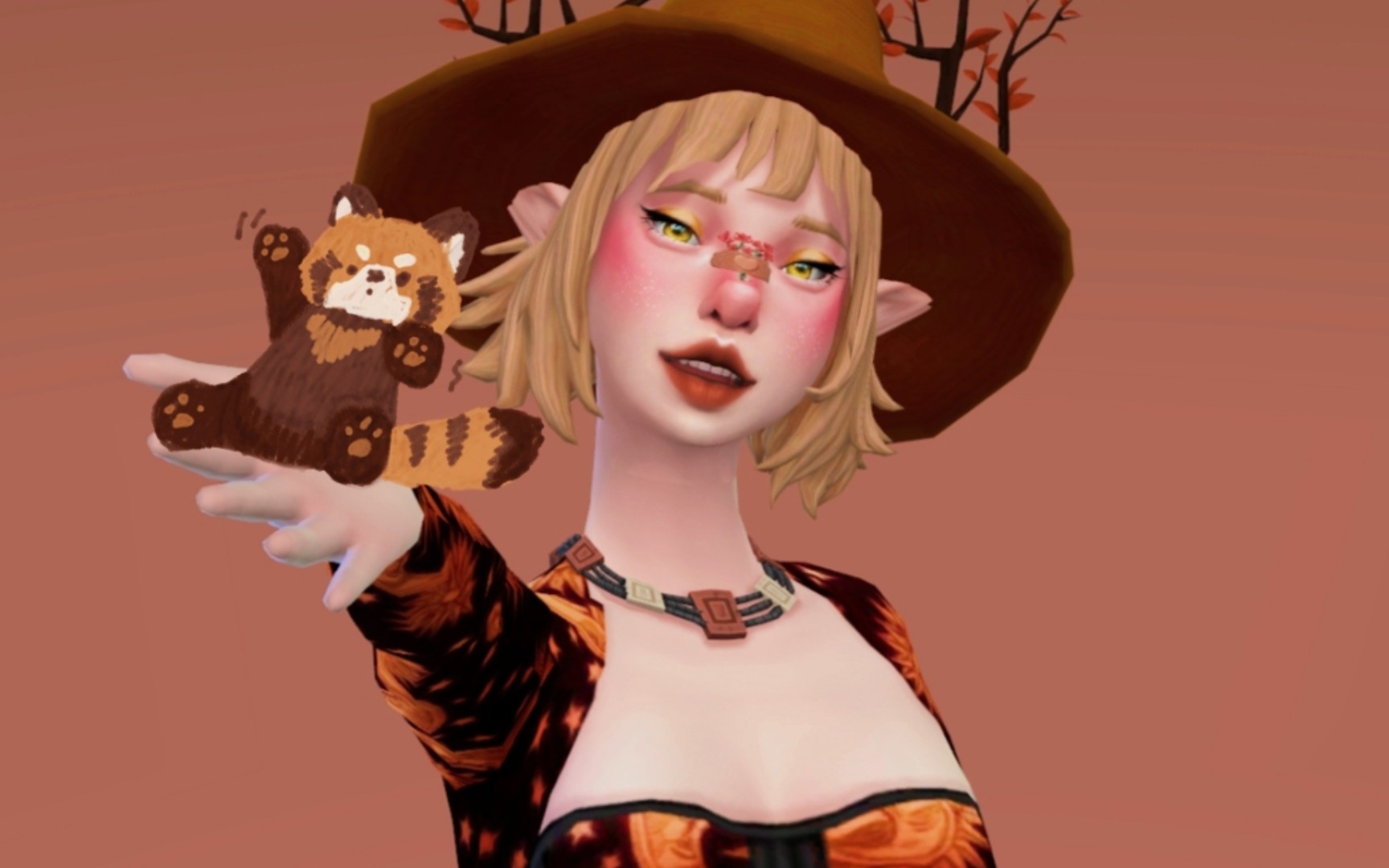 模拟人生4捏人ea风人物分享送你一只小浣熊