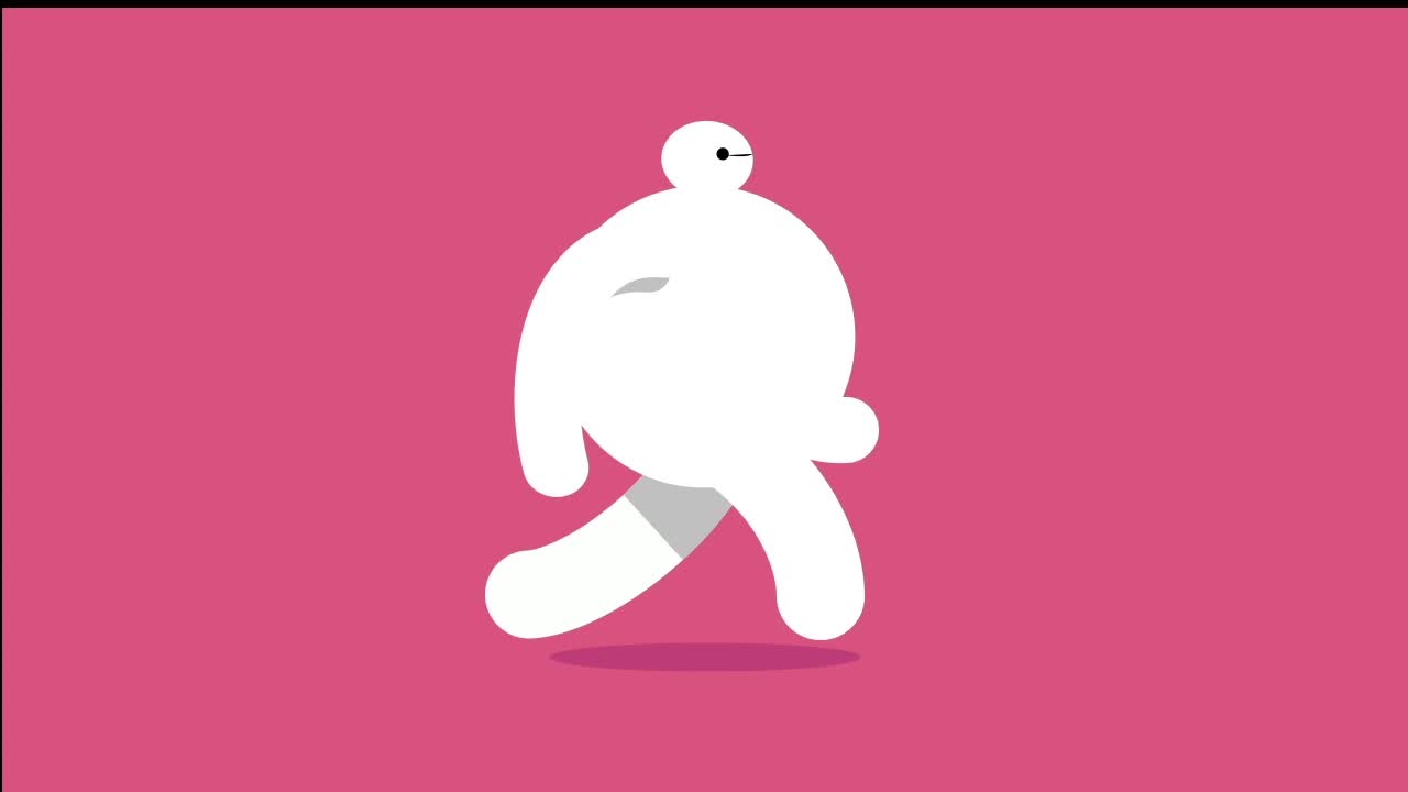 【mg动画学习】大白走路