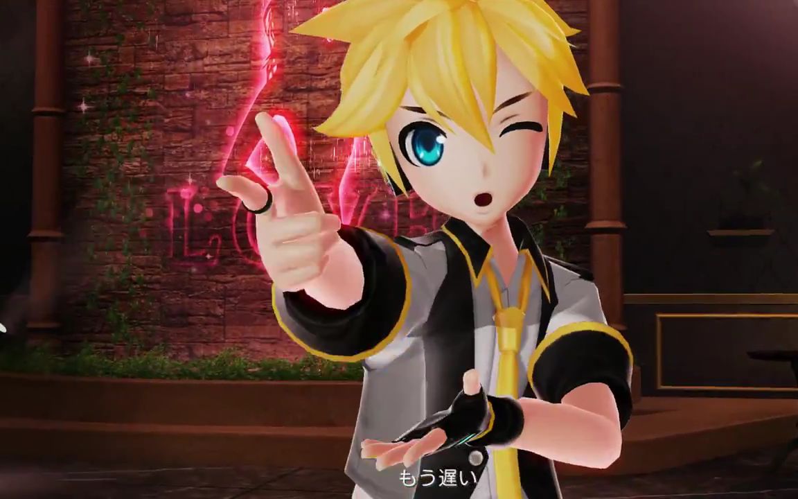 【鏡音レン】聖槍爆裂ボーイ pv【project diva x hd】(鏡音レン:青月