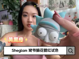 黄黑皮试色Sheglam姥爷脑花腮红