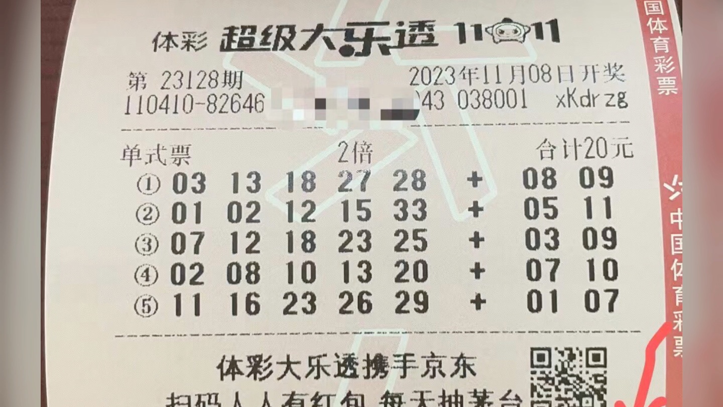 今日份大樂透機選分享