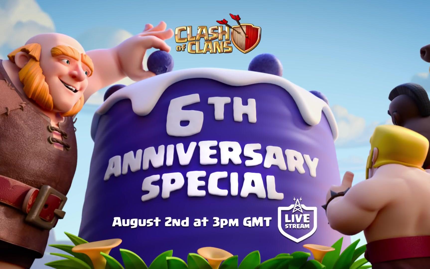 【转载】部落冲突6周年 官方预告 Clash of Clans  6th Anniversary Stream Coming Soon!哔哩哔哩bilibili