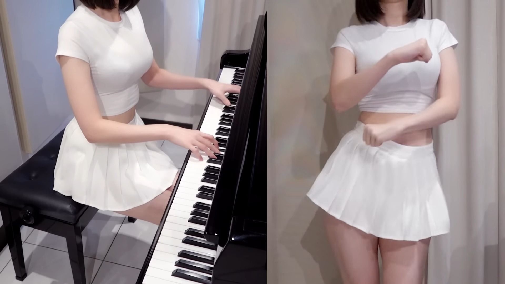 【pan piano】- [啦啦队女孩 吴函峮cos] 钢琴弹奏《我爱黑涩会》又弹