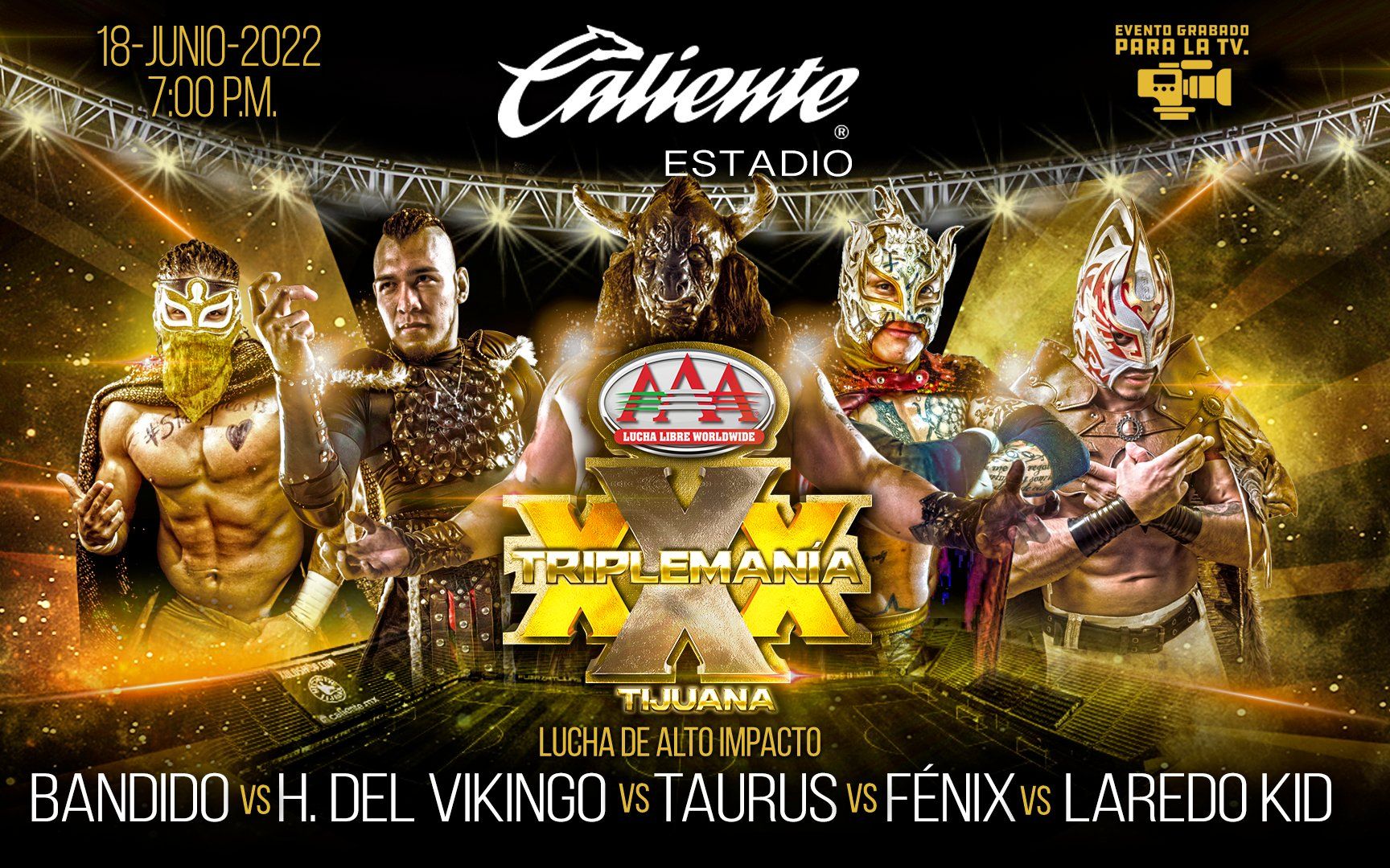 【AAA】2022.06.19 TripleMania XXX: Tijuana 西语全场哔哩哔哩bilibili