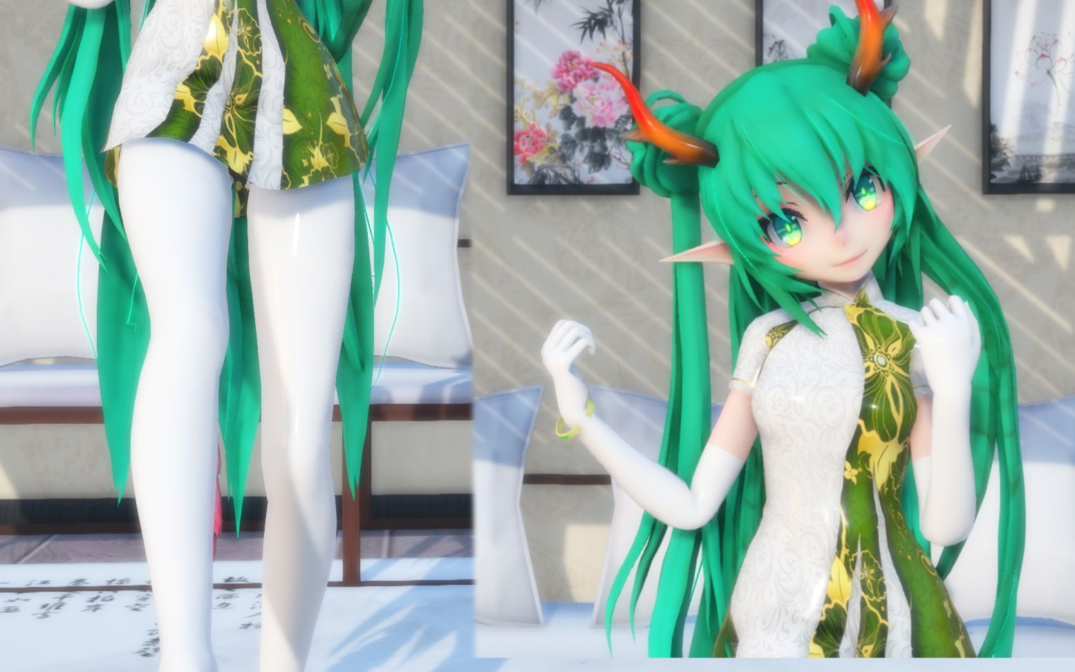 全体成员 群龙王穿着白丝给大家跳舞卖萌啦