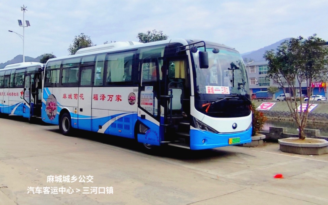 [公交pov-466] 麻城城乡公交麻城-三河口线(206路):汽车客运中心 开往