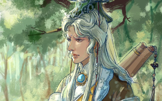 活动作品手机指绘霹雳布袋戏鷇音子同人绘画过程