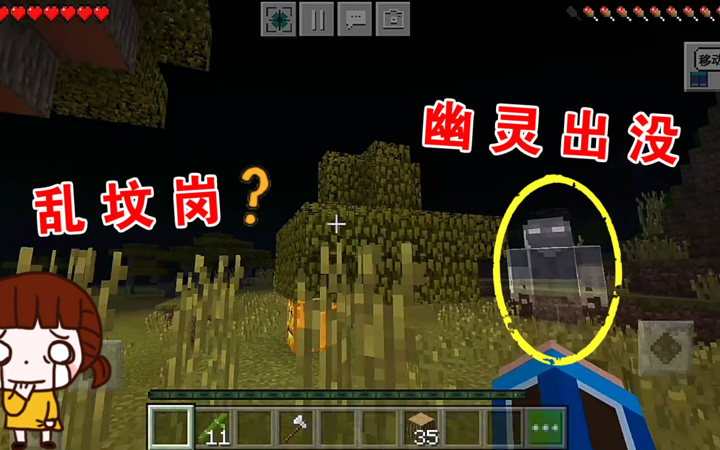 我的世界 呆呆生存记第二季90 熊孩子误入乱坟岗遭幽灵吓破胆