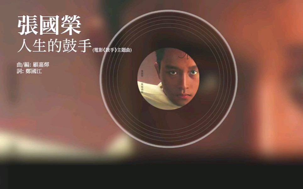 【张国荣】人生的鼓手_老张早期经典电影《鼓手》插曲