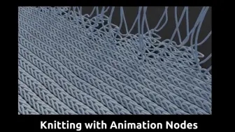 【Blender教程】制作带有动画节点的程序编织动画
