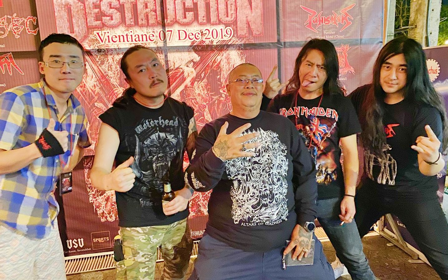 punisher判官乐队盛世老挝万象metaldestruction演出现场2019