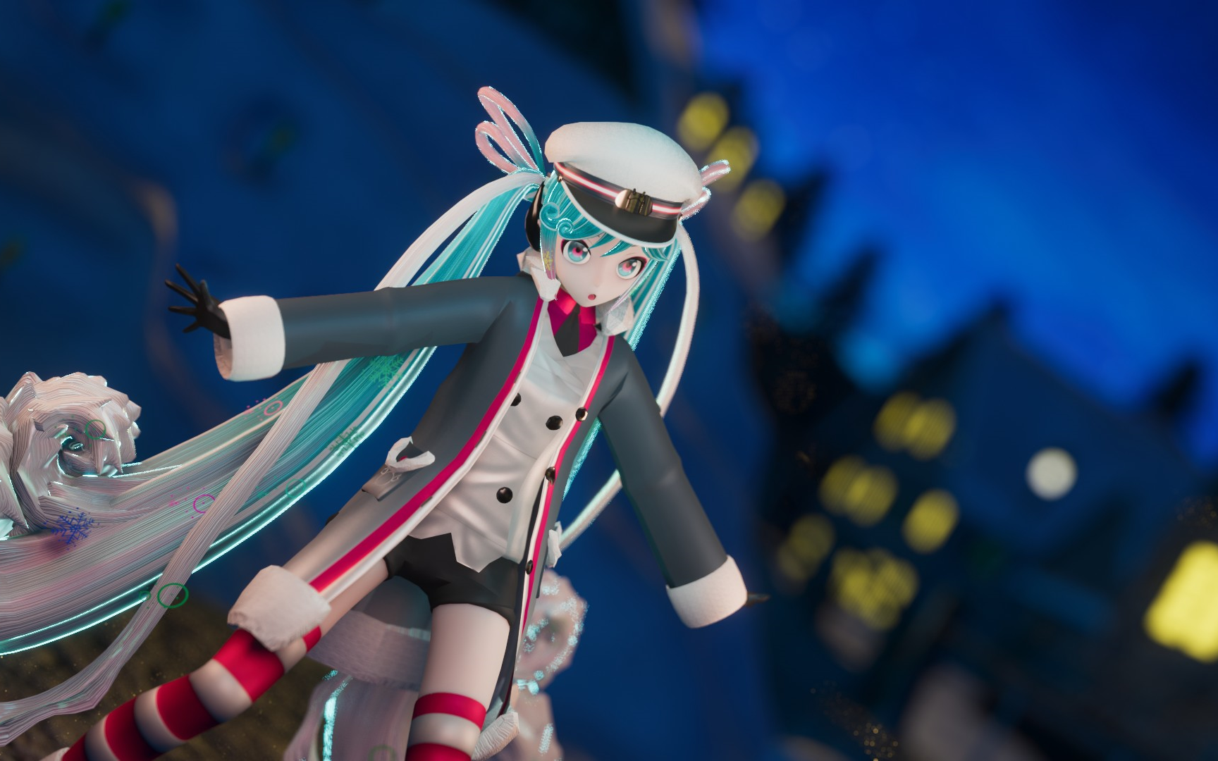 [图][初音未来/MMD]スターナイトスノウ（星夜之雪）