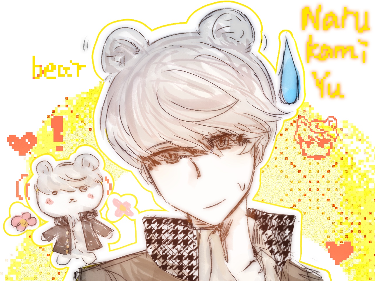 【绘画过程/鸣上悠】白熊44