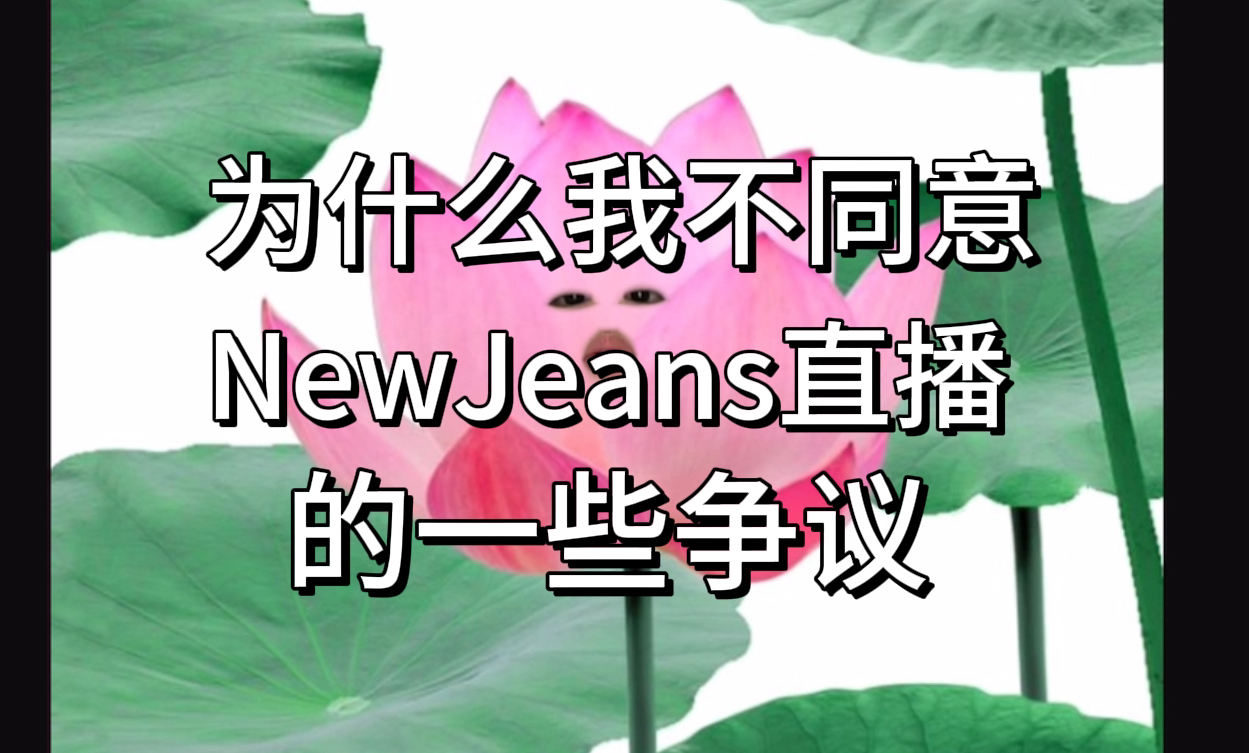 关于我为什么不同意newjeans直播的一些争议.谈谈我认为的吴晓梅.哔哩哔哩bilibili