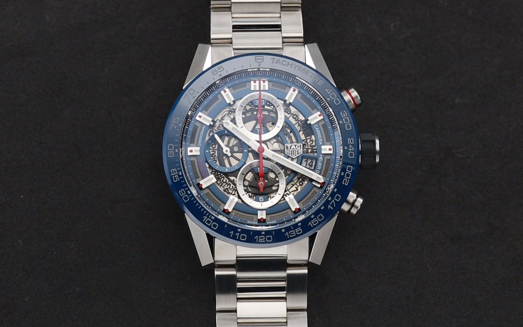 寸镜每日玩表丨泰格豪雅卡莱拉系列heuer-01腕表43毫米计时腕表