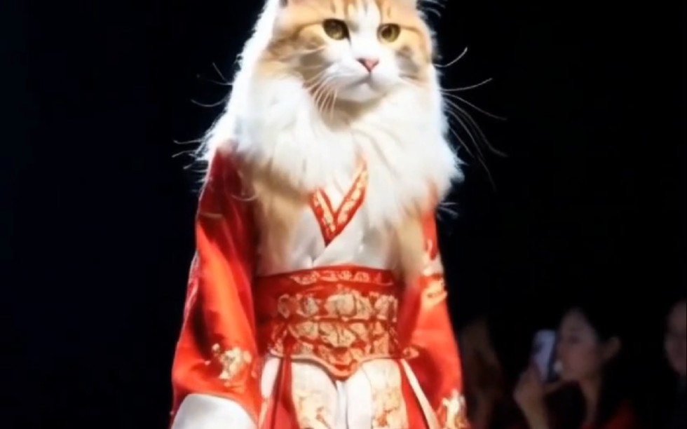 猫猫汉服走秀,女娃娃撩炸啦!