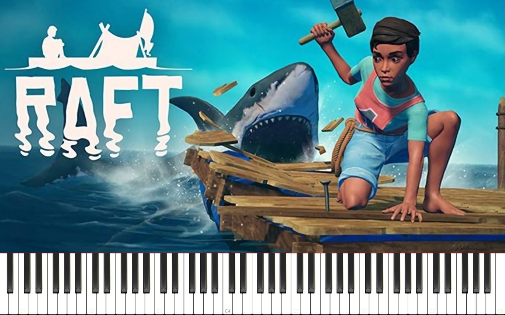 Raft(木筏求生)钢琴曲串烧哔哩哔哩bilibili