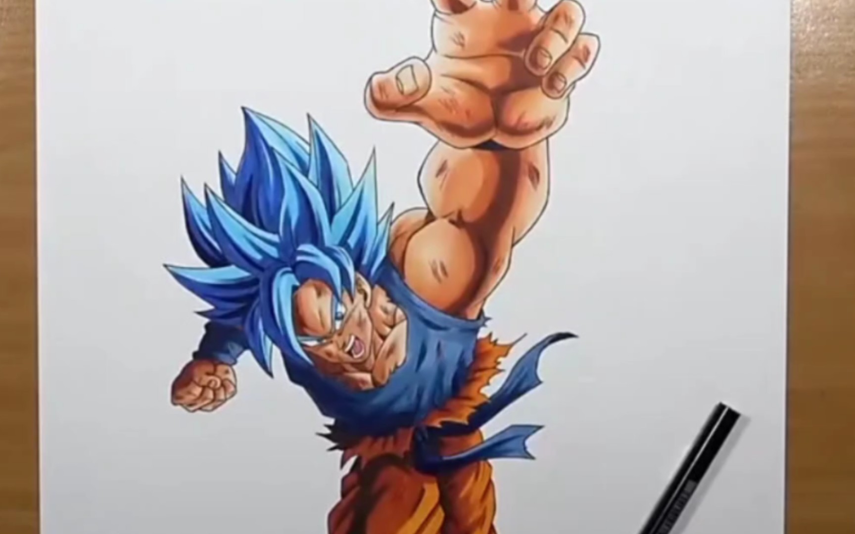 【龙珠-手绘】孙goku-超级赛亚人blue