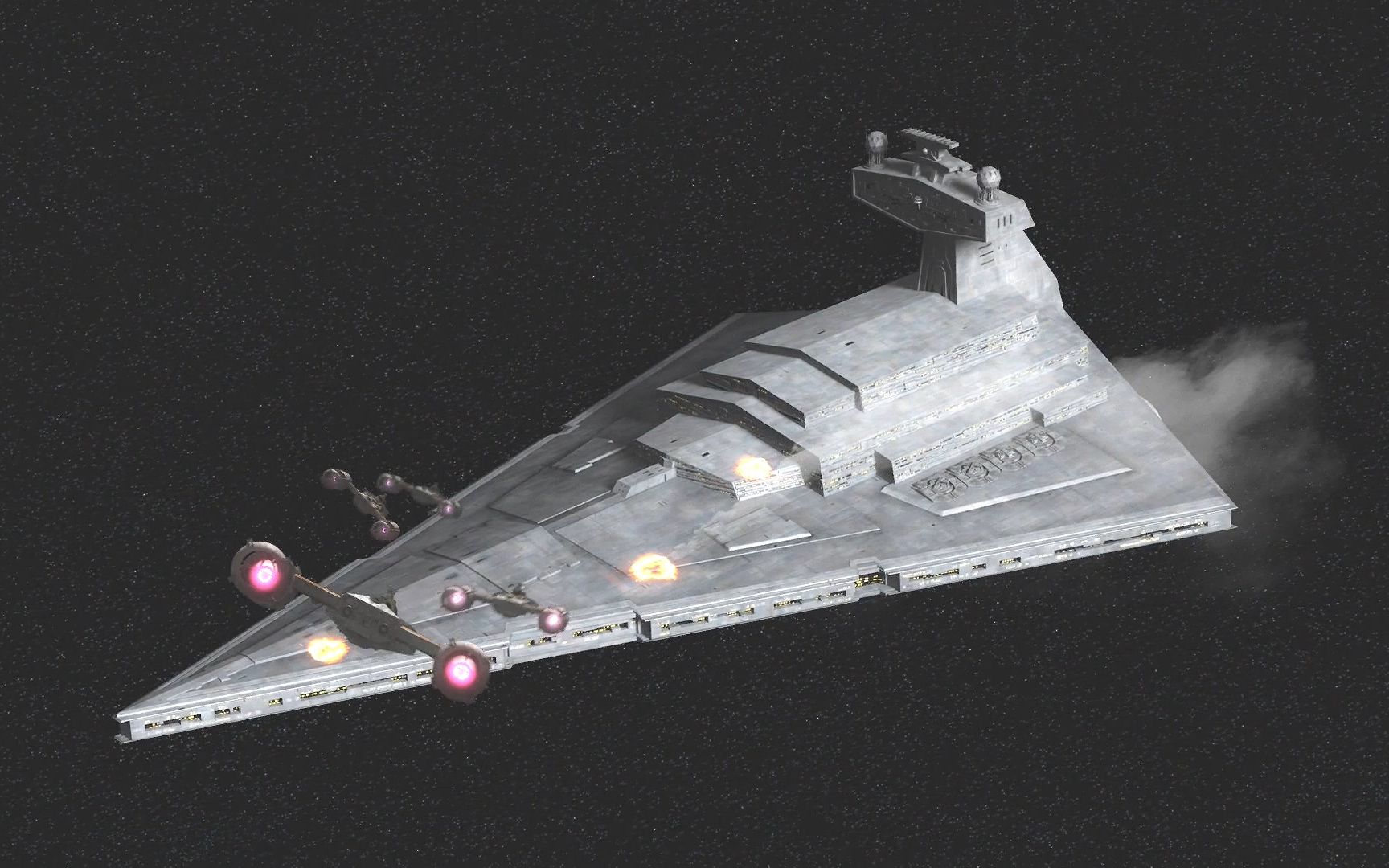 星球大战 atollon太空战役,y翼星际战斗机发射质子炸弹,轰炸歼星舰