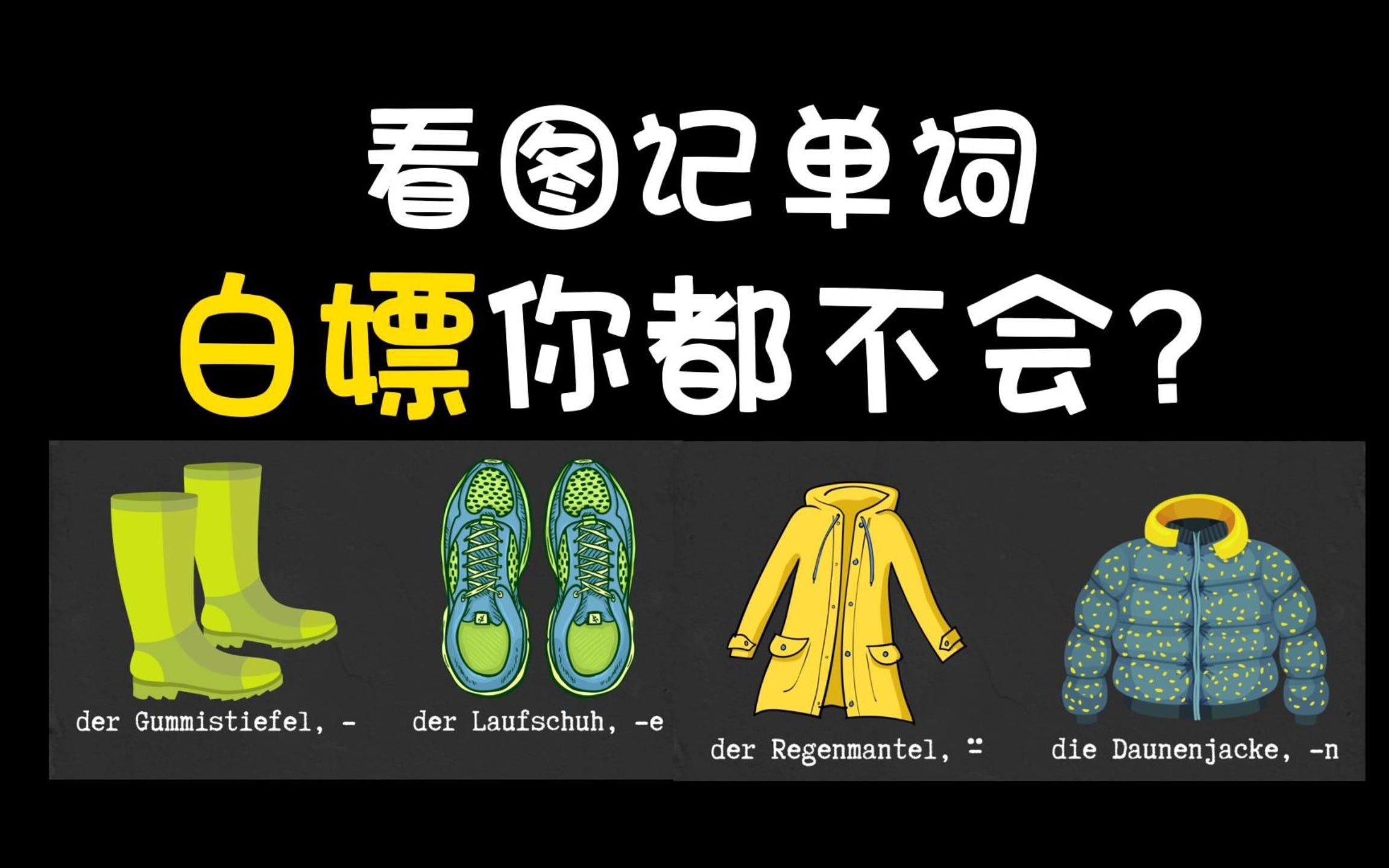 【看图画记单词】每天5分钟7天拿下德语3000词,德语入门狠狠拿捏了!!哔哩哔哩bilibili