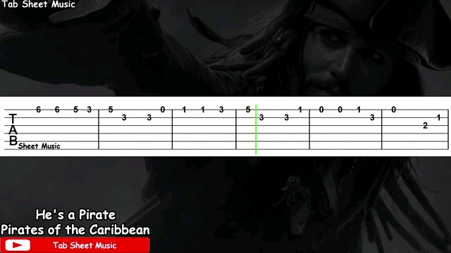 [图]加勒比海盗主题曲—他是个海盗（吉他谱）