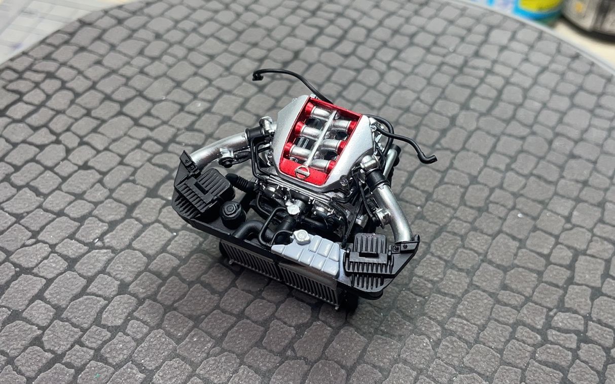 田宫·青岛社·富士美 1/24 gtr part 2 内饰和发动机制作