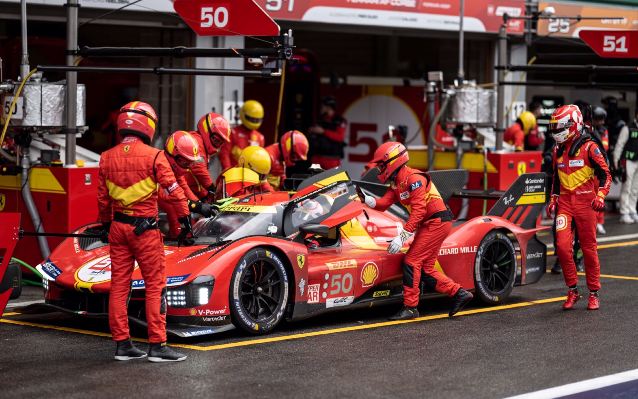 【wec】2023斯帕6小时耐力赛 #50法拉利起步车载