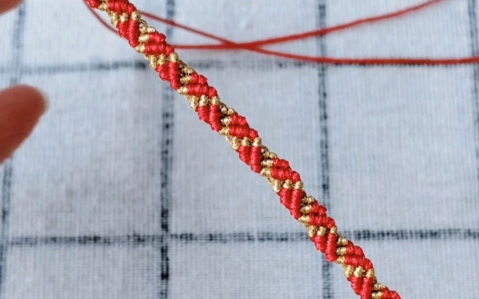 新年本命年红绳/波纹手链编绳教程请查收～红红火火过大年