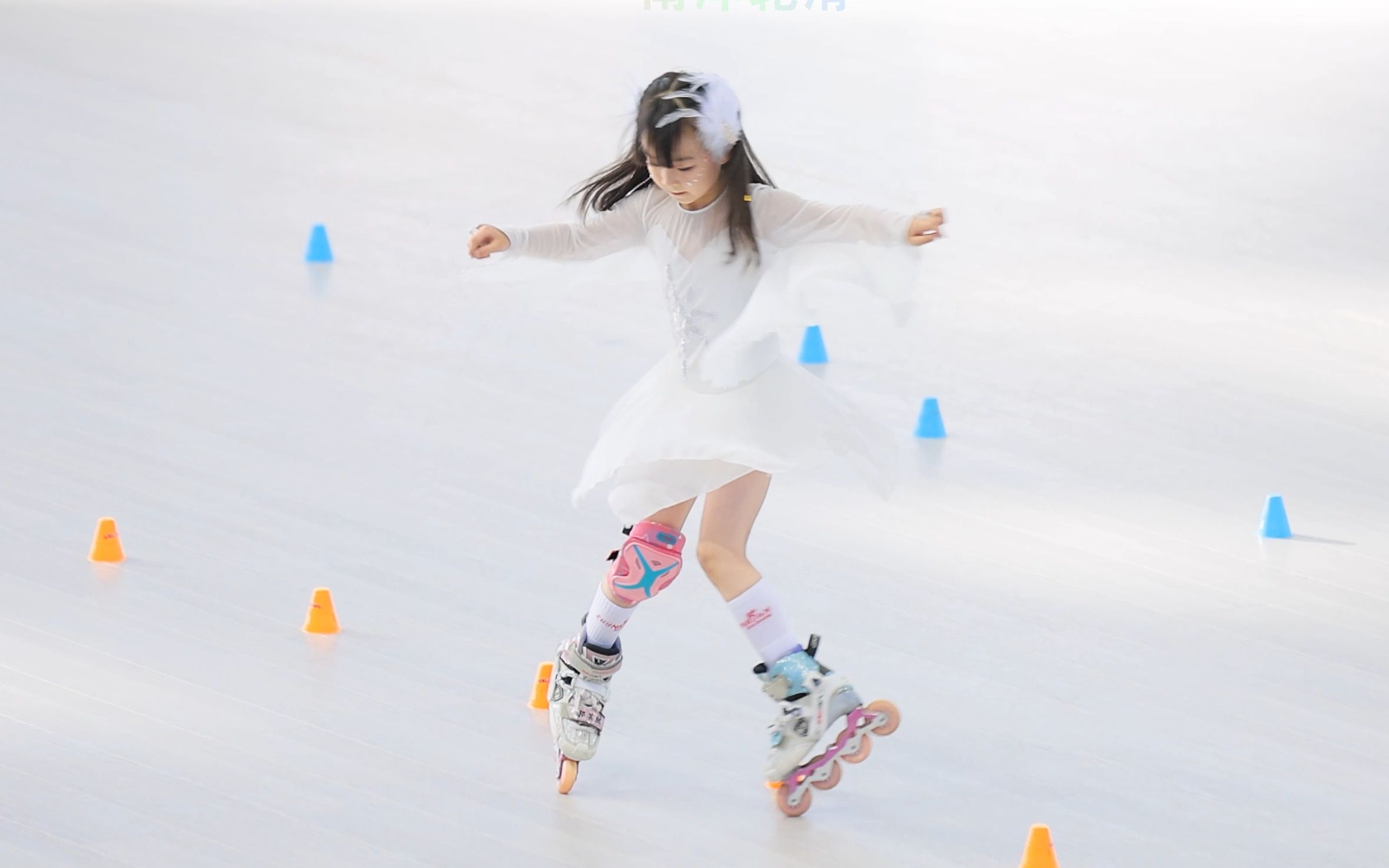no36 郭芸熙 全国自由式轮滑锦标赛 少年女子丙组 花式绕桩