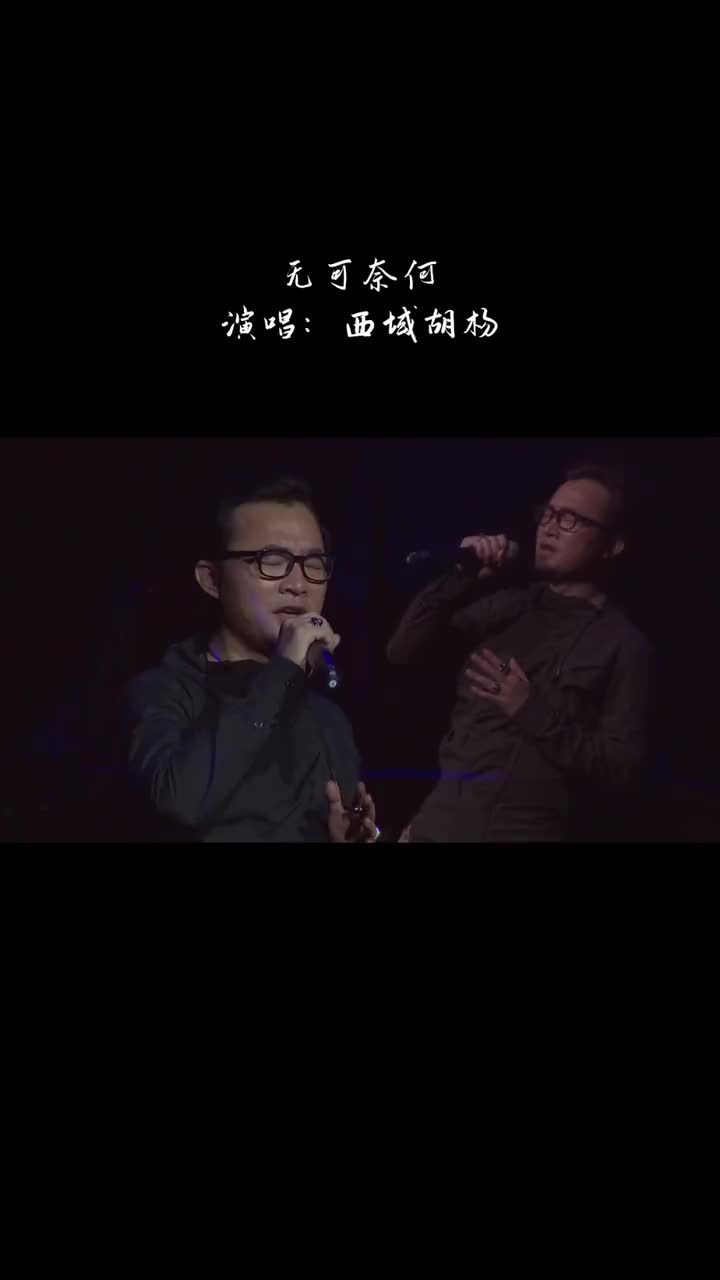 西域胡杨现场演唱无可奈何哔哩哔哩bilibili