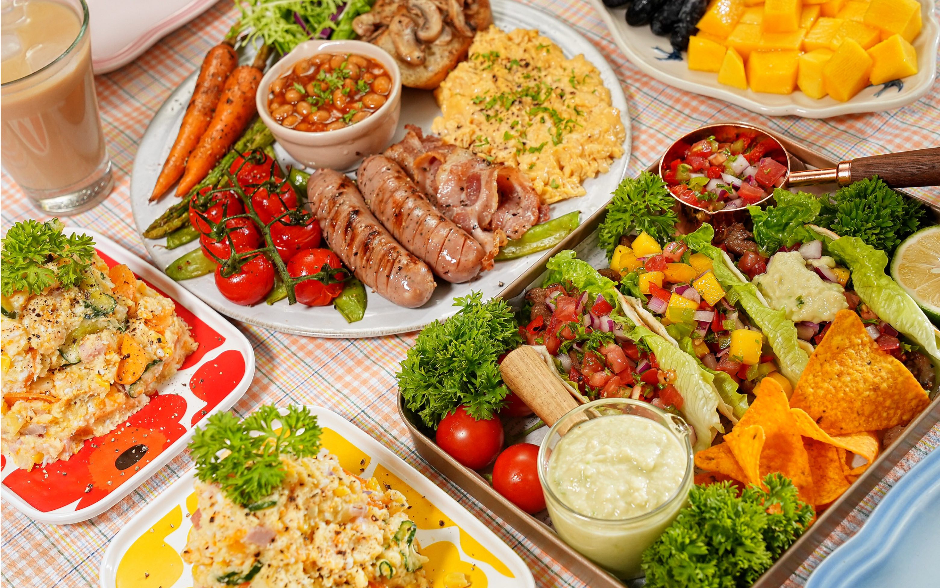 安排了超丰盛闺蜜早餐!吃到撑的一天!墨西哥taco!英式早餐!土豆泥!