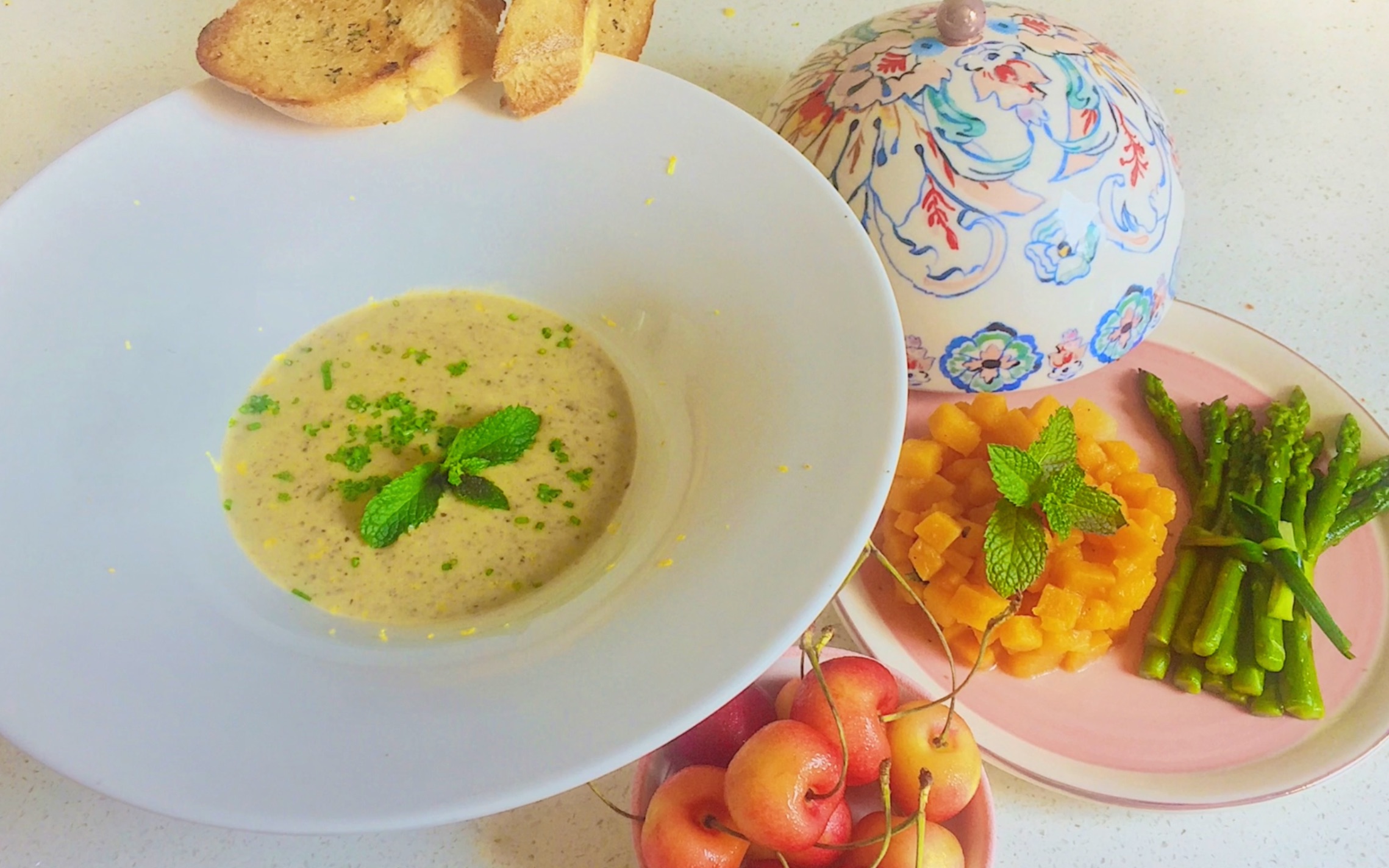 萩厨房v002, 夏天的奶油蘑菇汤creamy mushroom soup_哔哩哔哩 (゜-゜