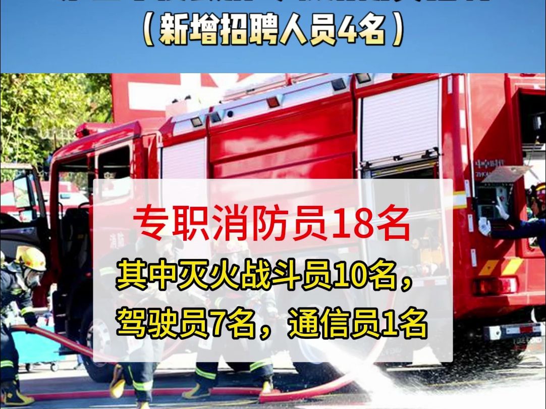 韶关市消防救援支队2024年第四季度政府专职消防员招聘公告(新增招聘人员4名)哔哩哔哩bilibili