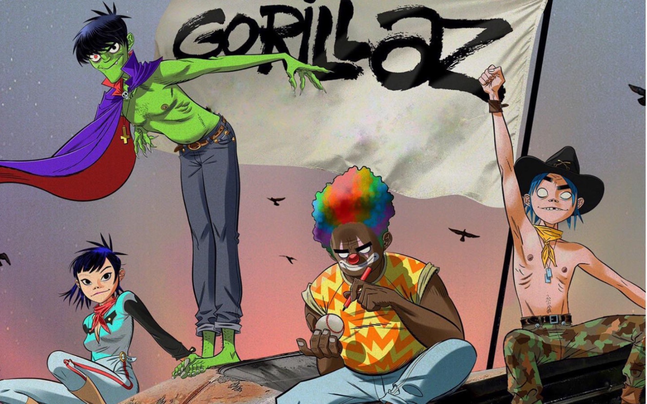 gorillaz -skinny ape(live at home )
