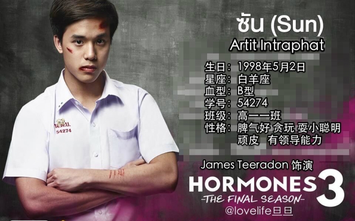 【bts字幕组】荷尔蒙第三季人物介绍-sun