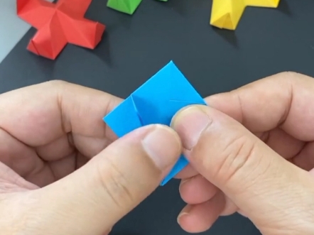 简单好玩的折纸玩具捕兽夹