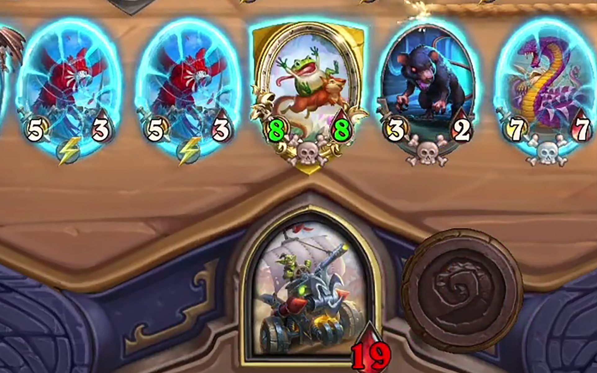 【酒馆战棋】跳蛙 伐木机,双倍的快乐_炉石传说