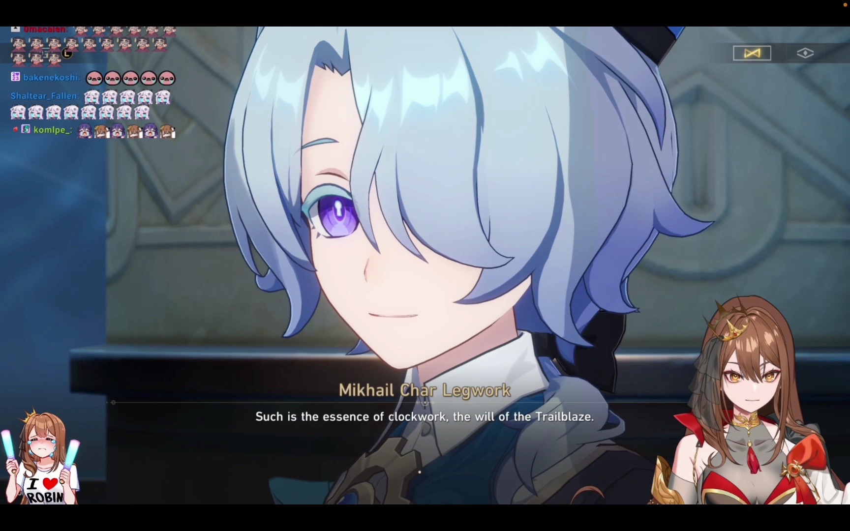 【星穹铁道/生肉/b站机翻熟肉字幕】mina看米沙过场动画