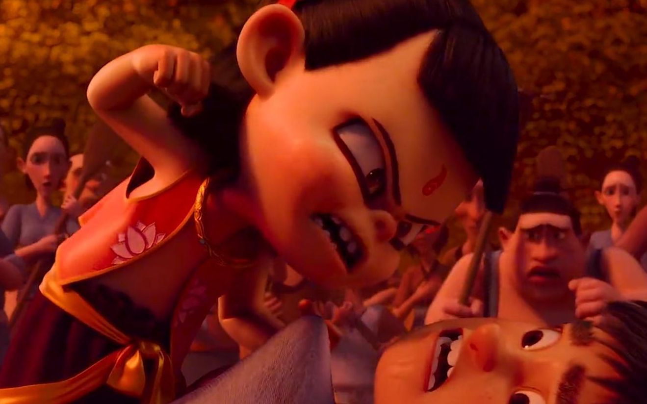 哪吒从小就被其他孩子当成妖怪,心疼哪吒