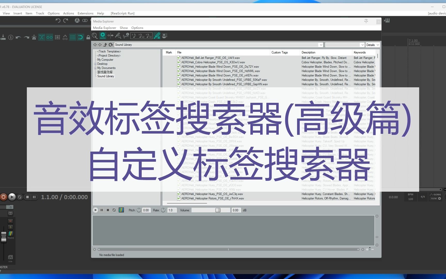 【REAPER脚本】音效标签搜索器高级篇 2自定义标签哔哩哔哩bilibili