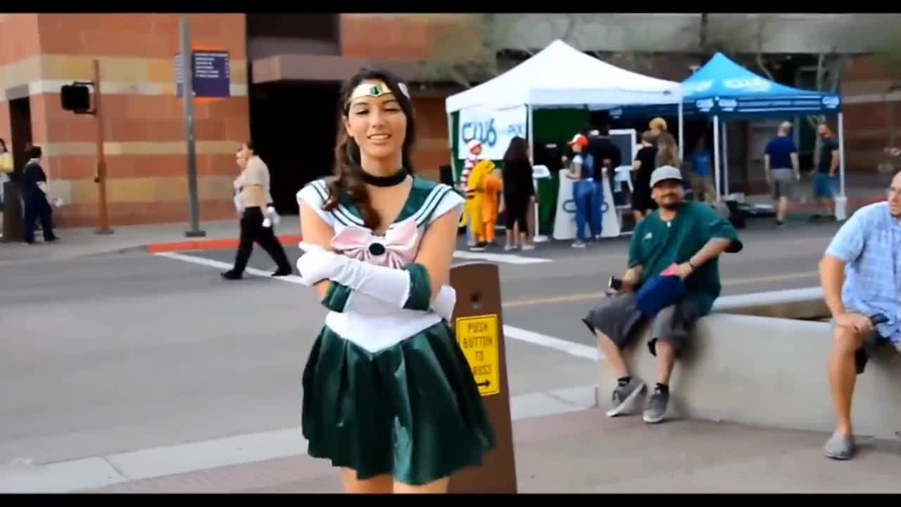 漫展上的美少女战士melody wylde#很哇塞的小姐姐