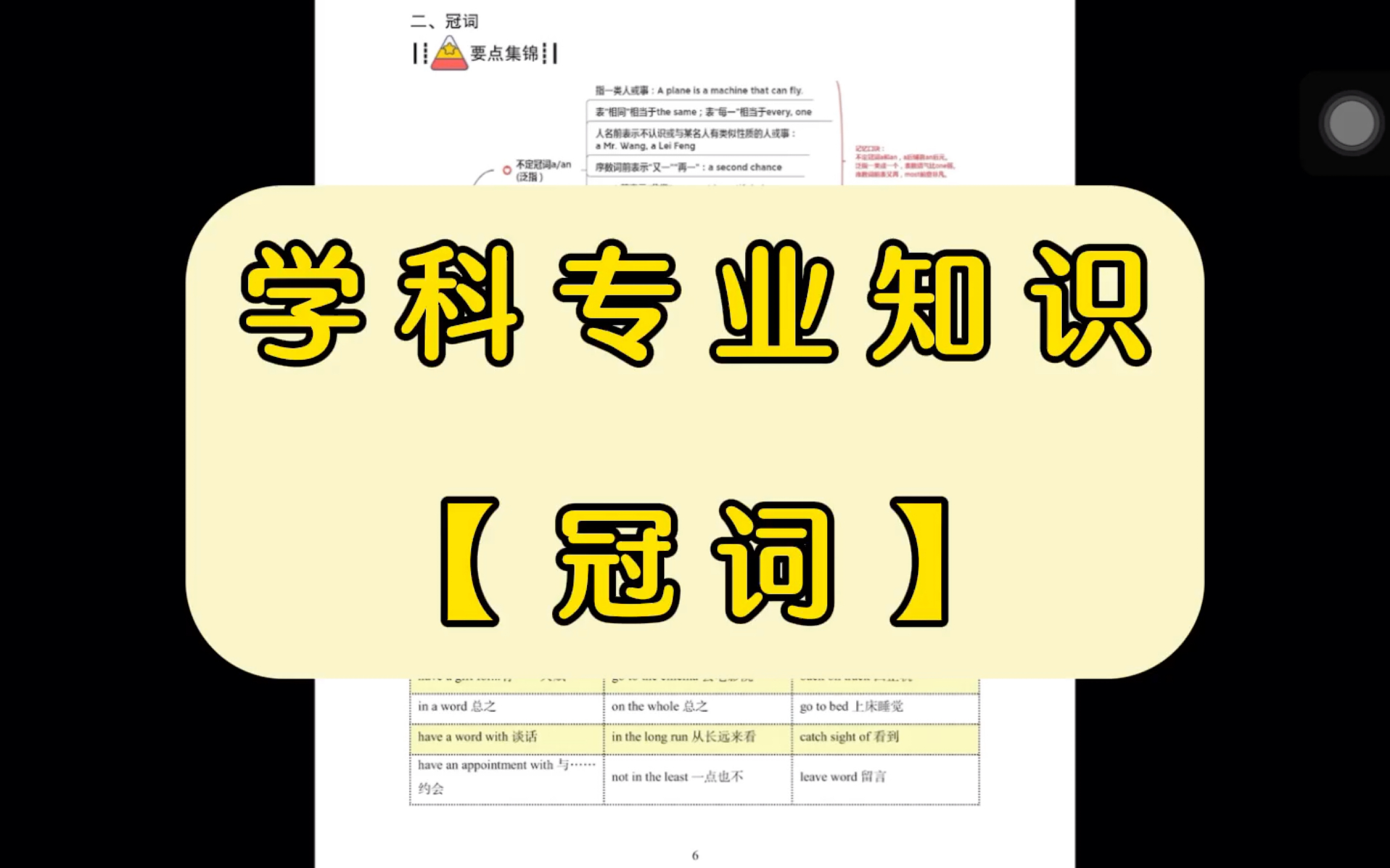 教師招聘考試小學英語學科專業知識【冠詞】