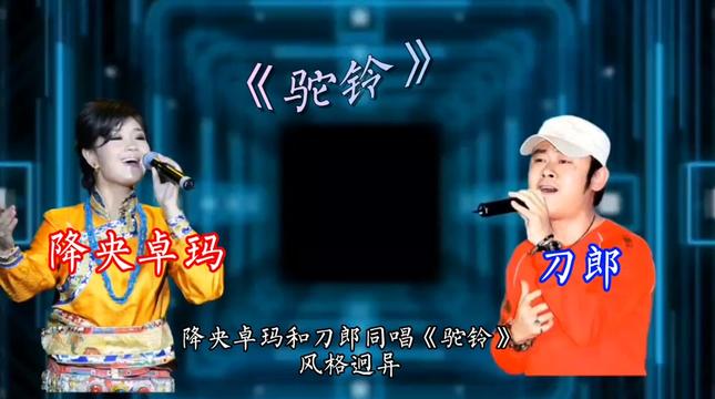 降央卓玛和刀郎同唱《驼铃》,风格迥异,你更支持谁?