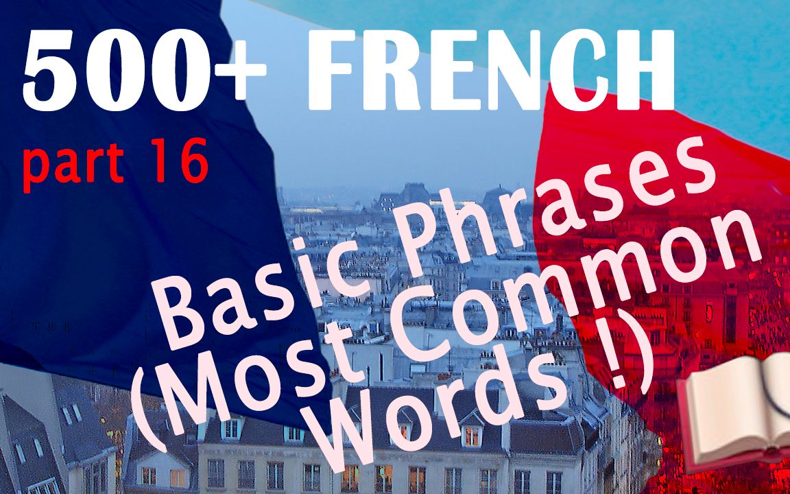 【系统学习法语常见词语短语】French Comprehensible Input  Most common words and sentences 16哔哩哔哩bilibili