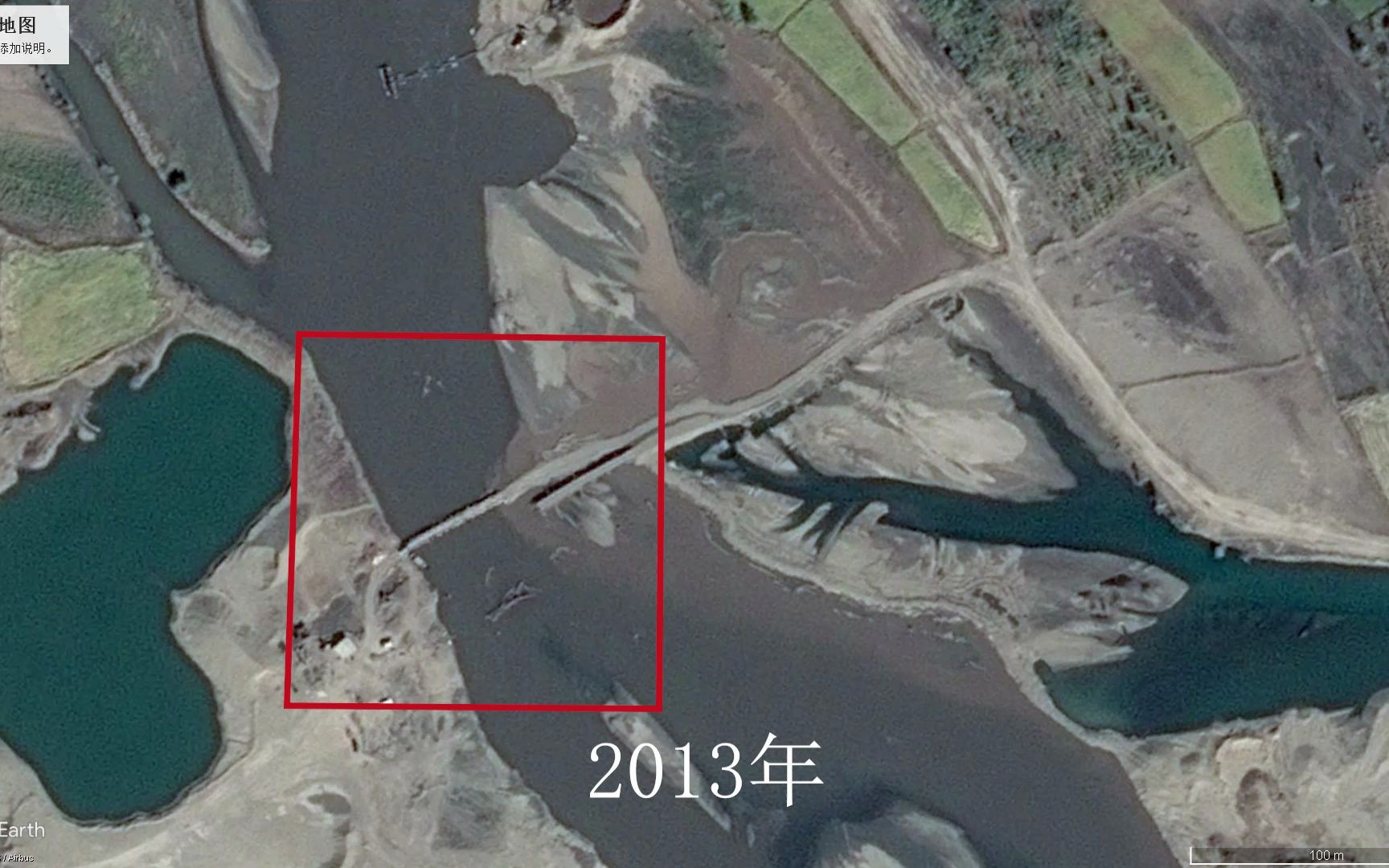 吉林洮南浮桥卫星图变化(2013-2021)