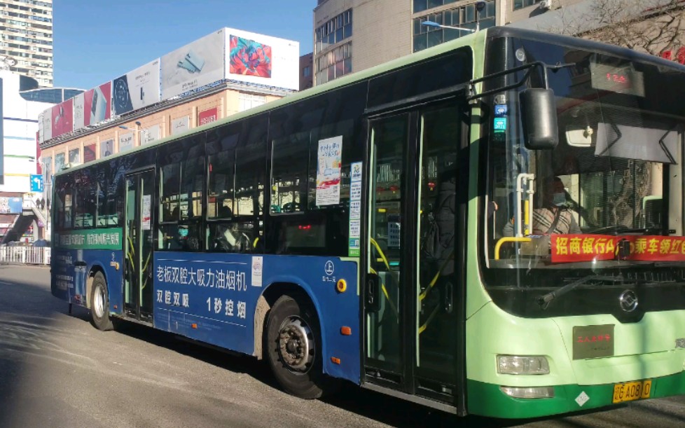 【锦州公交】1路 12米黄海dd6129b30 进出站合集