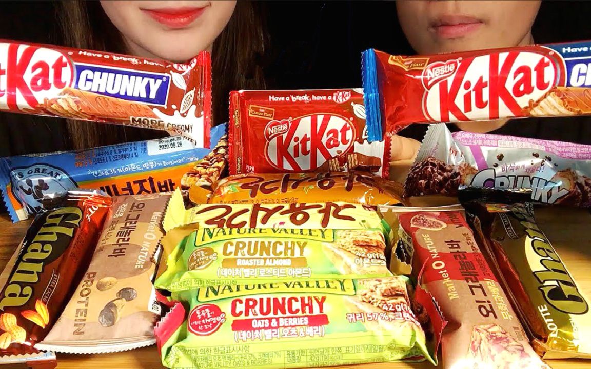 peach bites ☆ 多种巧克力棒 谷物棒零食大餐 食音咀嚼音(新)