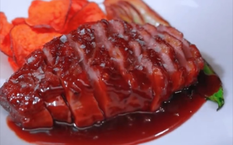 蜜汁鸭胸肉看起来就很好吃