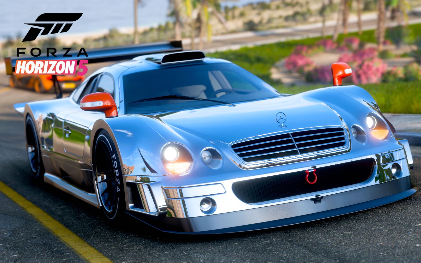 【地平线5】优雅飞翔的银色天使 奔驰amg clk-gtr 环岛x级11.02