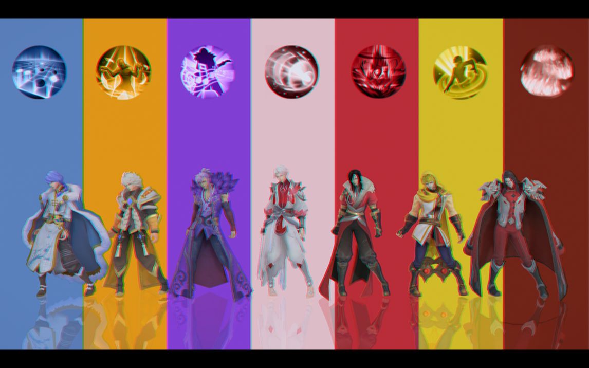 【王者荣耀mmd】爱我请为我亮灯(王者荣耀法师男团)_哔哩哔哩 (゜-゜)